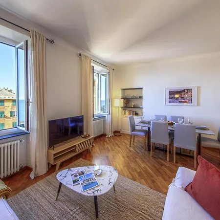 Casa Valentina Vista Mare, Relax E Comfort Lägenhet Camogli